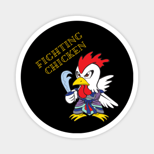 Fighter chicken Magnet